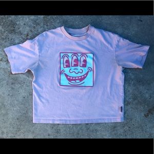 SPRZNY x Keith Haring Pink Artwork Tee Uniqlo